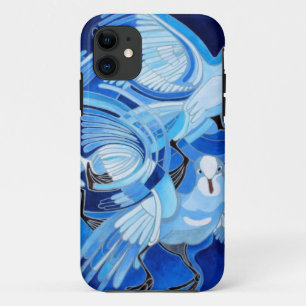 Tumbler Pigeons in Cerulean Blue iPhone 11 Case