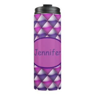 Tumbler - Purple and Pink Quilted Look