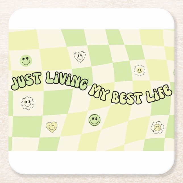 tumbler square paper coaster (Front)