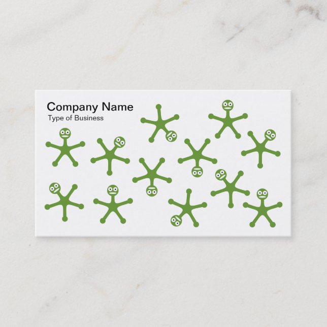 Tumblers - Avocado on White Business Card (Front)