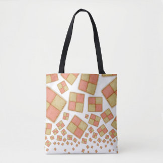 Tumbling Battenberg cake Tote Bag