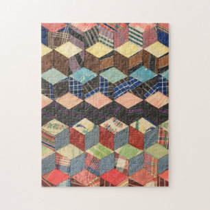 Tumbling blocks quilt  jigsaw puzzle