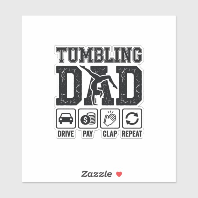 Tumbling Dad Drive Pay Clap Repeat Shirt Design_1 (Sheet)