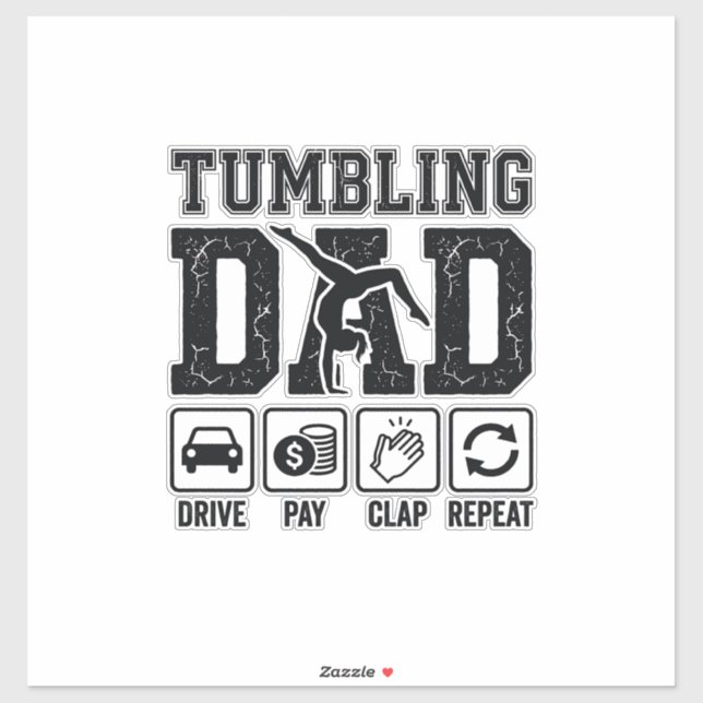 Tumbling Dad Drive Pay Clap Repeat Shirt Design_1 (Sheet)