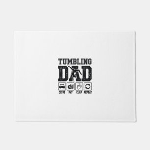 Tumbling Dad Drive Pay Clap Repeat Shirt Design_1 Doormat