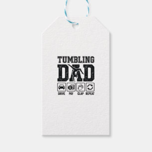 Tumbling Dad Drive Pay Clap Repeat Shirt Design_1 Gift Tags