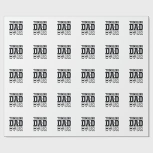 Tumbling Dad Drive Pay Clap Repeat Shirt Design_1 Wrapping Paper