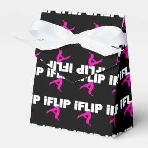Tumbling gymnast favour box