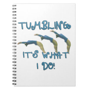 Tumbling gymnast notebook