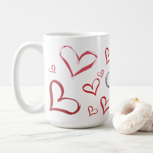 Tumbling Hearts Coffee Mug