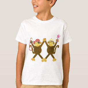 Tumbling Monkey Princess & Monkey Pirate T-Shirt