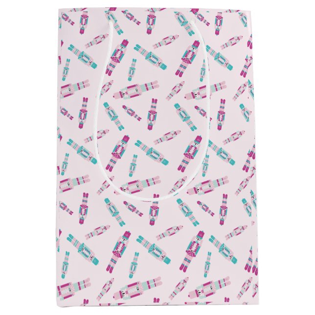 Tumbling Nutcrackers Medium Gift Bag (Front)