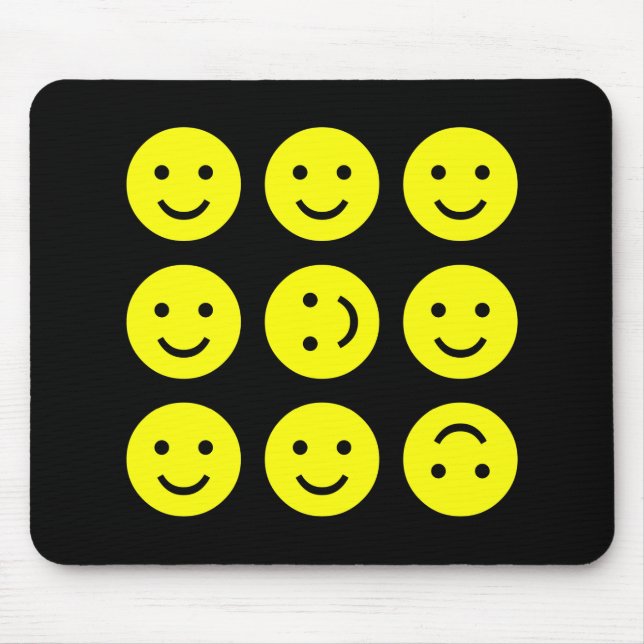 Tumbling - On Black Mouse Mat (Front)