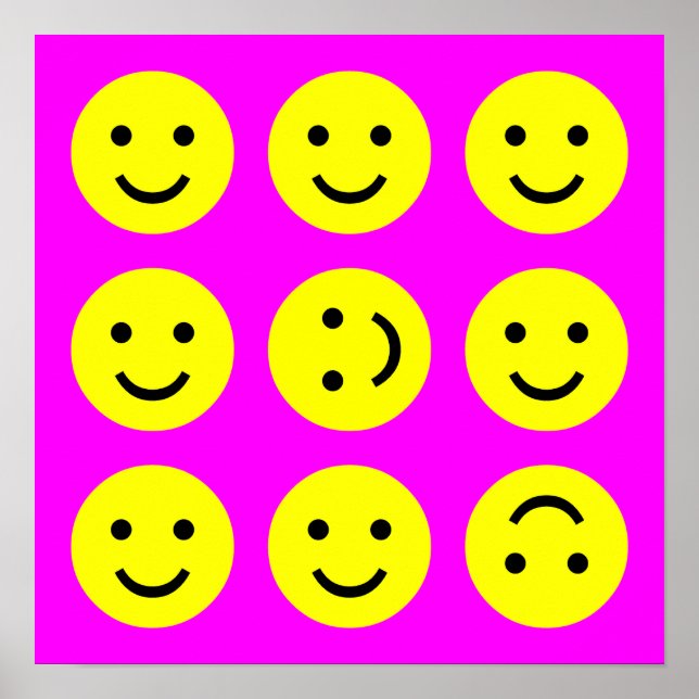 Tumbling - On Magenta Pink Poster (Front)