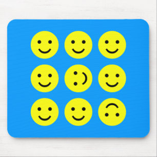 Tumbling - On Mid-Blue Mouse Mat