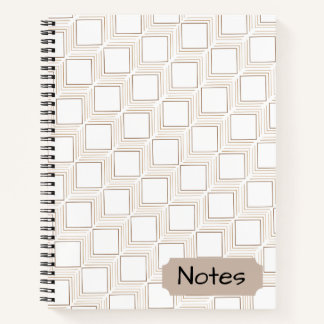 Tumbling squares spiral notebook
