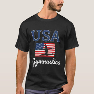 Tumbling Team Gear Gymnast Gymnastics Usa American T-Shirt