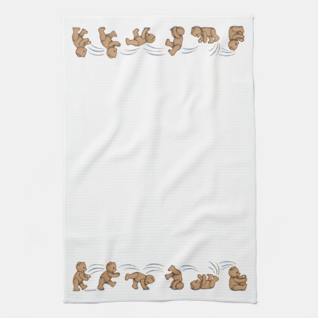 Tumbling Teddies Towel (Vertical)