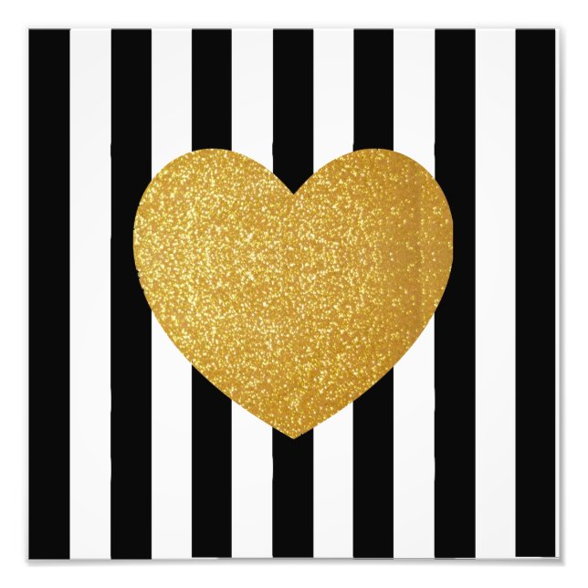 TUMBLR ROOM GLIITER HEART WALL ART (Front)