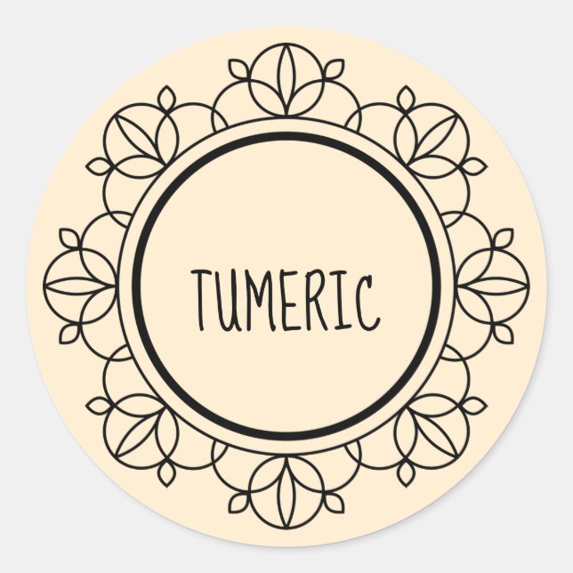 Tumeric spice labels (Front)