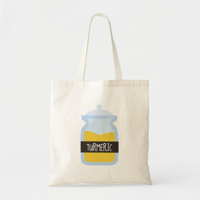 Tumeric yellow spice tote bag (Front)