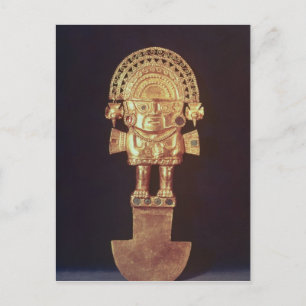 Tumi or ceremonial knife in  shape of Naylamp Postcard