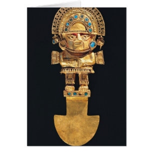 Tumi or ceremonial knife in the shape of