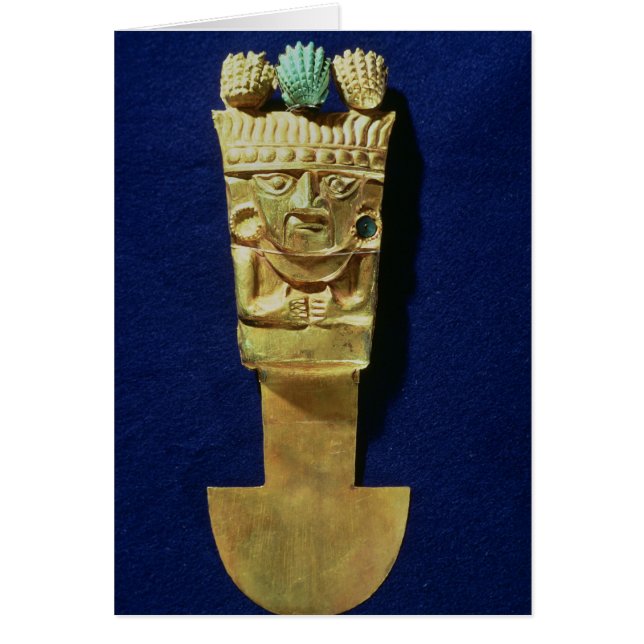 Tumi or ceremonial knife in the shape of (Front)