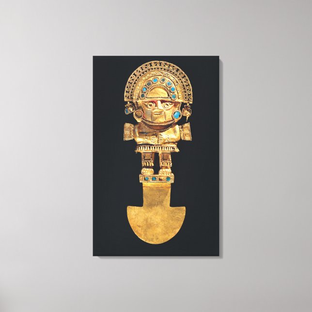 Tumi or ceremonial knife in the shape of canvas print (Front)