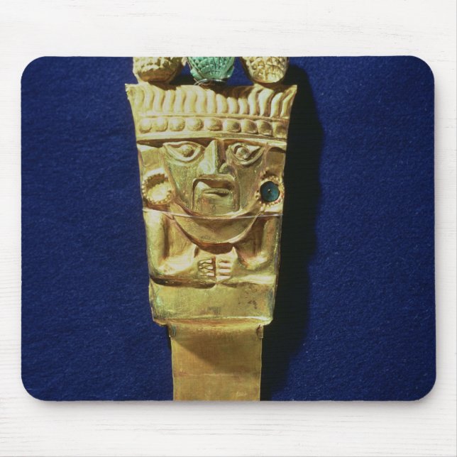 Tumi or ceremonial knife in the shape of mouse mat (Front)