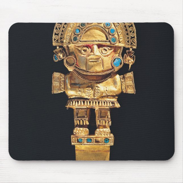 Tumi or ceremonial knife in the shape of mouse mat (Front)