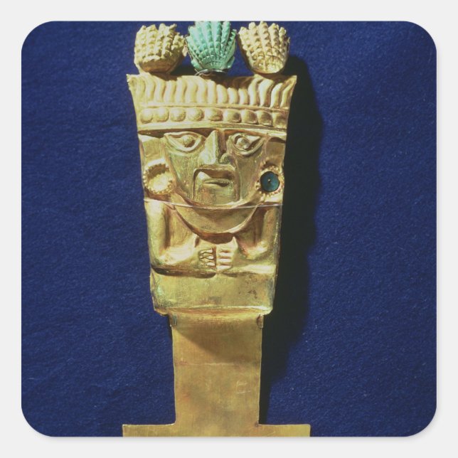 Tumi or ceremonial knife in the shape of square sticker (Front)