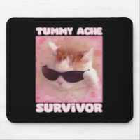 Tummy Ache Survivor Cat Funny