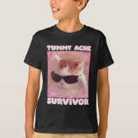 Tummy Ache Survivor Cat Funny 