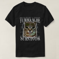 Tummy Ache Survivor Cat Meme