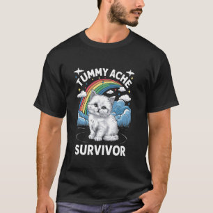 Tummy Ache Survivor Cat T-Shirt