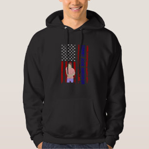 Tummy Ache Survivor Flag Us Retro Vintage Hoodie