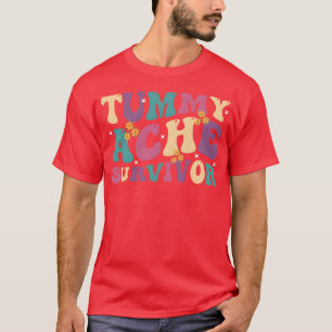 Tummy Ache Survivor Retro 70s family T-Shirt