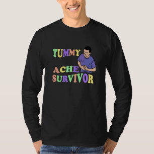 Tummy Ache Survivor Retro Vintage 3 T-Shirt