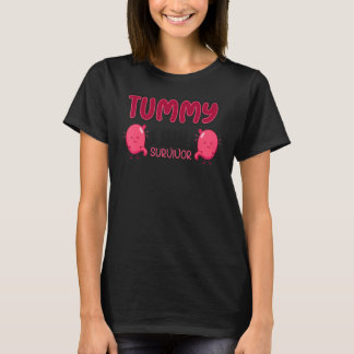 Tummy Ache Survivor Stomachache Awareness Apparel  T-Shirt