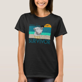 Tummy Ache Survivor Tummy Humour Retro Vintage 10 T-Shirt