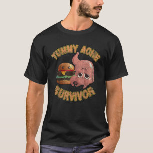 Tummy Ache Survivor Vintage Retro T-Shirt