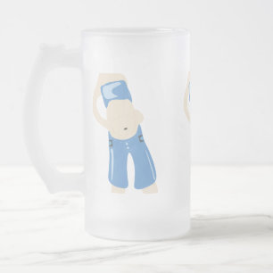 tummy beer glass frosted glass beer mug