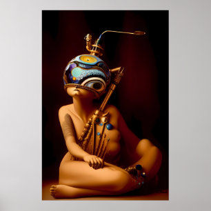Tumorescent Child of the Hookah Caught in Crescent Poster
