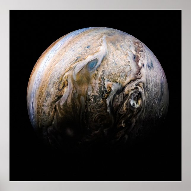 Tumultuous Clouds of Jupiter Poster (Front)