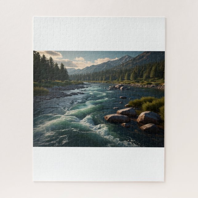 Tumultuous river 3D Jigsaw Puzzle (Vertical)