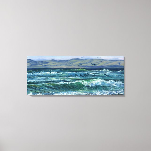 “Tumultuous Waves” Canvas Print (Front)