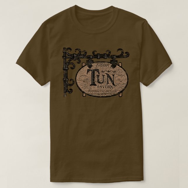 Tun Tavern Birthplace of the Marine Corps Semper F T-Shirt (Design Front)