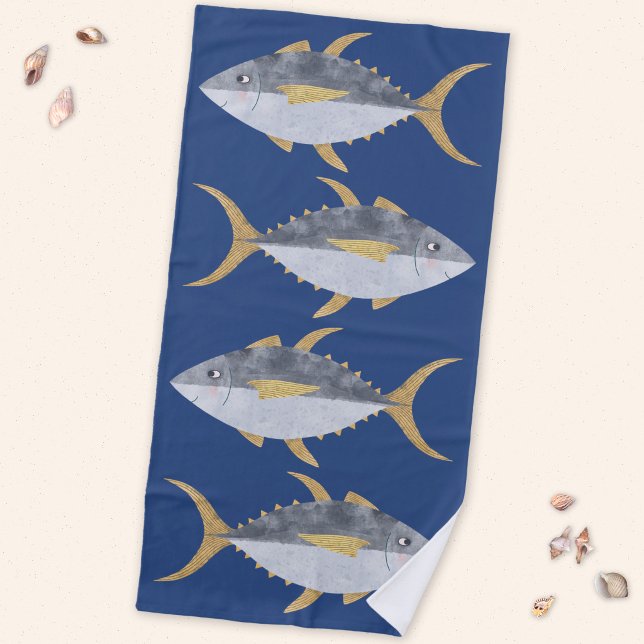 Tuna Fish Beach Towel (Tuna fish beach towel)
