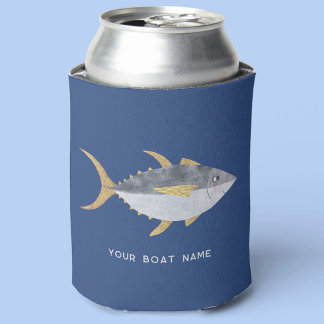Tuna Fish Boat Name Can Cooler